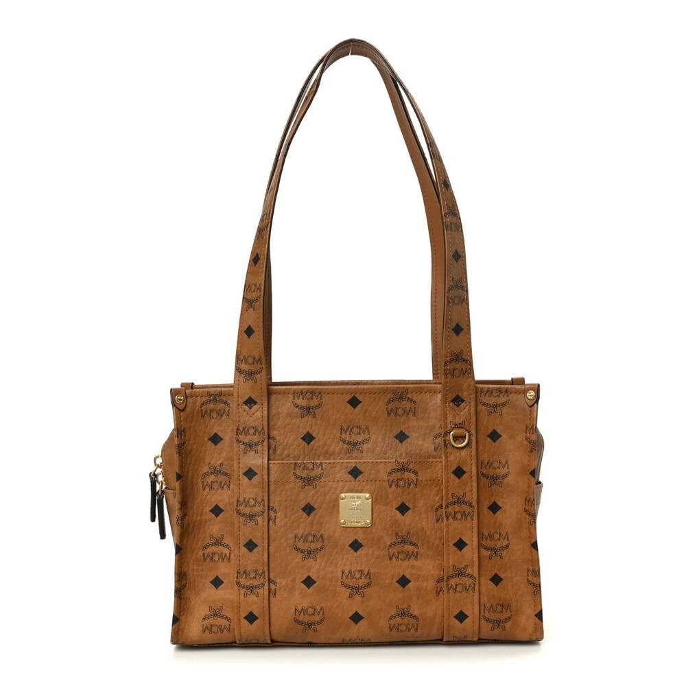 Mcm Visetos Aren Small School Bag Tote #337476M45B